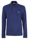 Men's Original Cotton Long Sleeve Polo Shirt Blue - LACOSTE - BALAAN 1