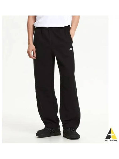 NBMLE41903 UNI Flying Brushed 2WAY Wide Pants BLACK - NEW BALANCE - BALAAN 1