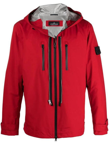 Men's Shadow Gore Tex Track Jacket Red - STONE ISLAND - BALAAN 1