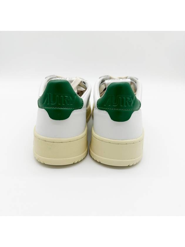 Medalist Green Tab Leather Low Top Sneakers White - AUTRY - BALAAN 5