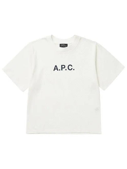 Mae Pique Mesh Short Sleeve T-Shirt White - A.P.C. - BALAAN 2