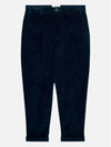 Carrot Oversized Cotton Corduroy Velvet Straight Pants Night Blue - AMI - BALAAN 2