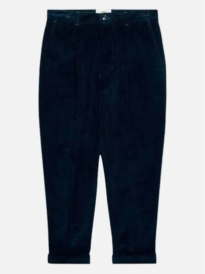 Carrot Oversized Cotton Corduroy Velvet Straight Pants Night Blue - AMI - BALAAN 2