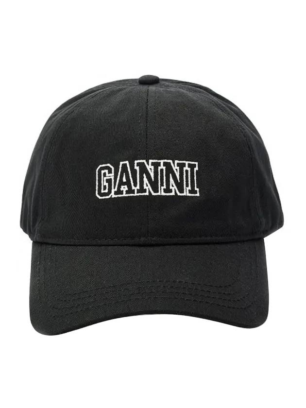 Logo Ball Cap Black - GANNI - BALAAN 1