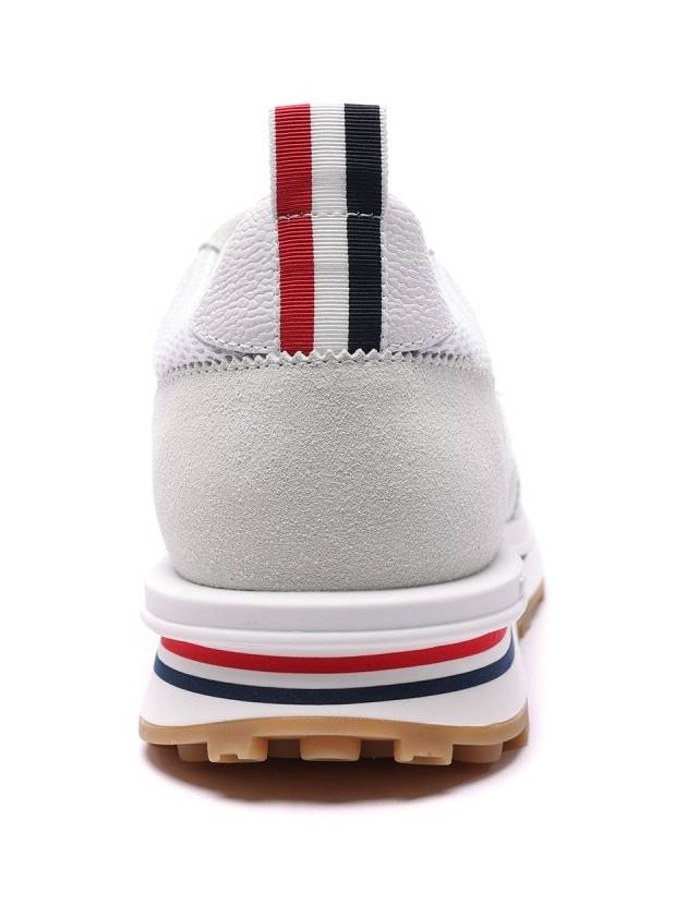 Fine Kid Suede Tech Runner White - THOM BROWNE - BALAAN 6