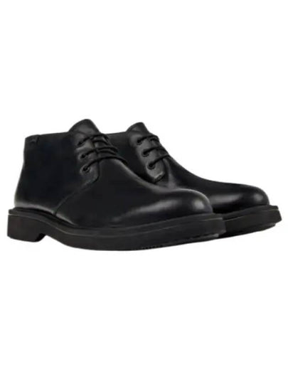 Norman Lace-Up Leather Ankle Boots Black - CAMPER - BALAAN 2