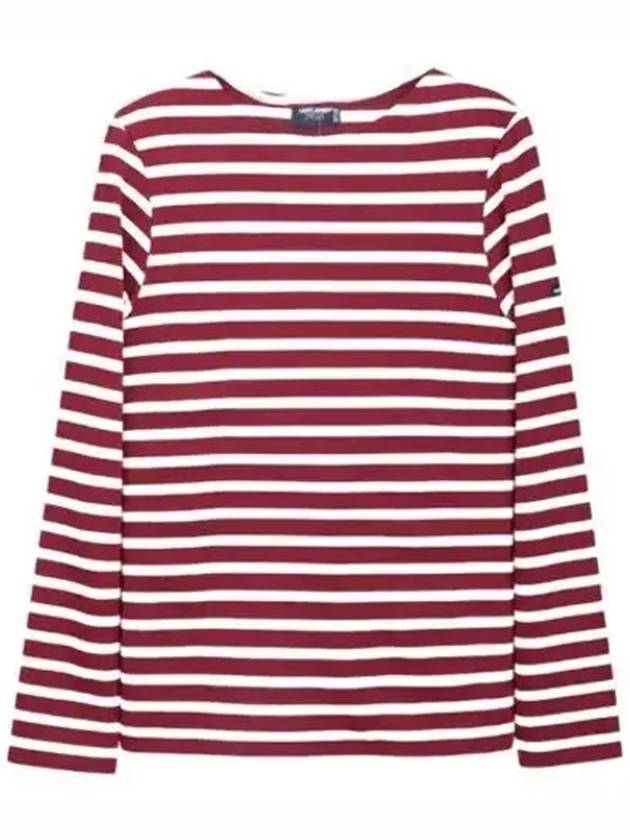 Meridien Modern Long Sleeve T-Shirt Persa Ecru Red - SAINT JAMES - BALAAN 1