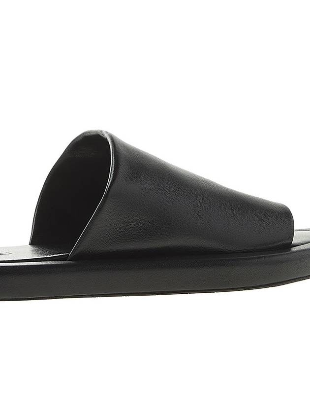 Easy Leather Slippers Black - BALENCIAGA - BALAAN.