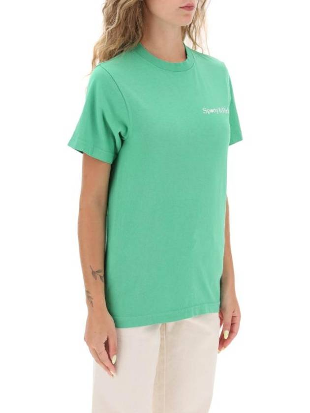 Racquet Club Cotton Short Sleeve T-Shirt Green - SPORTY & RICH - BALAAN 3