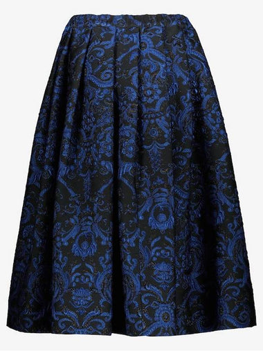 Comme Des Garçons Wide Balloon Skirt In Luminescent Jacquard Clothing - COMME DES GARCONS - BALAAN 1