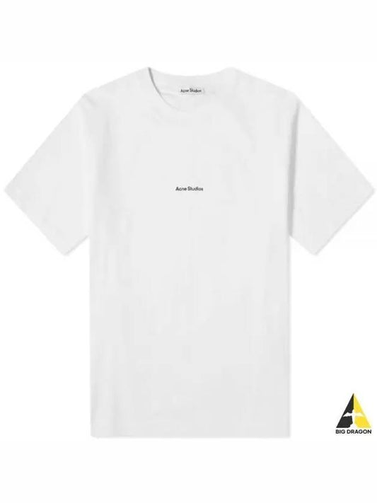 Logo Crew Neck Short Sleeve T-Shirt White - ACNE STUDIOS - BALAAN 2