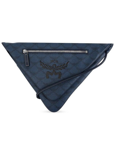 MCM Shoulder Bag With Logo, Men's, Blue - MCM - BALAAN 1