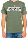 Band Multi Logo Short Sleeve T-Shirt Green - STONE ISLAND - BALAAN 2