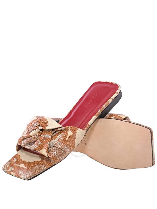 By Far Ladies Almond Knotted Snake-print Slides, Brand Size 36 ( US Size 6 ) - BY FAR - BALAAN 2