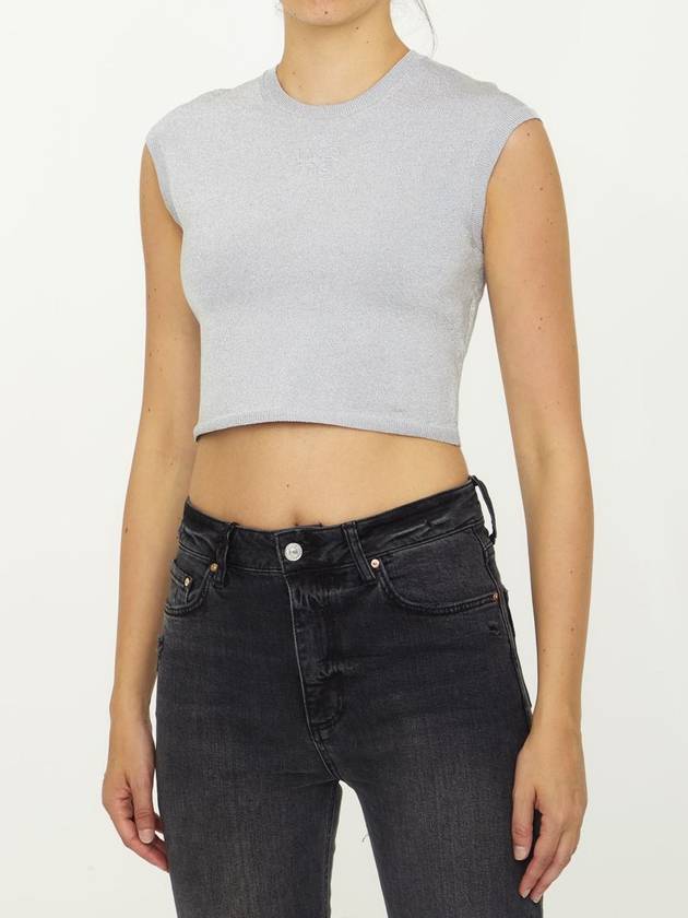 23 fw Lurex Crop Top 4KC3231018046 B0020440784 - ALEXANDER WANG - BALAAN 3