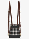 Check Mini Backpack Dark Brown - BURBERRY - BALAAN 4