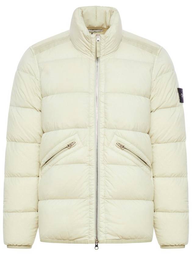 Seamless Tunnel Nylon Down TC Padding Cream - STONE ISLAND - BALAAN 1