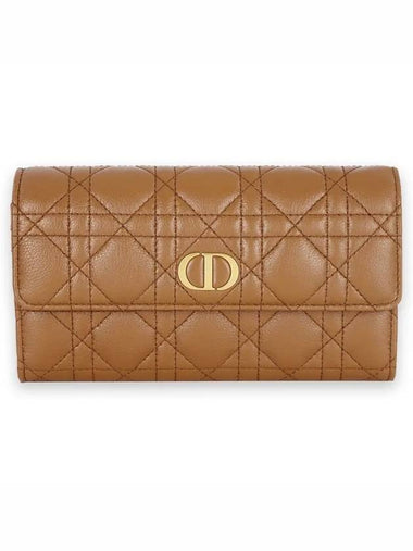 Women s Caro Cloud Long Wallet Brown S5039UWHC 30M - DIOR - BALAAN 1