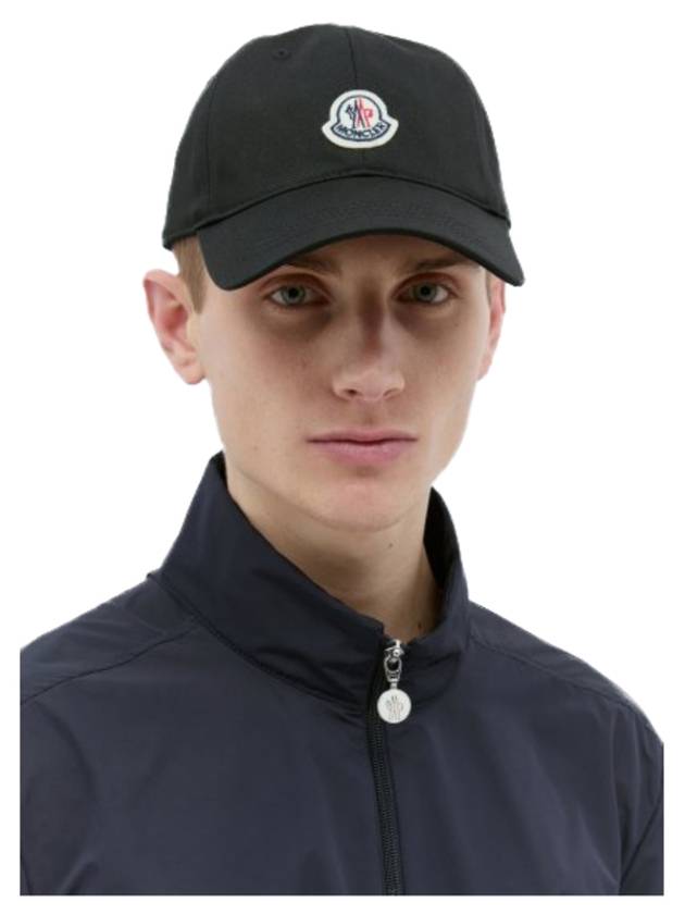 Gabardine Baseball Cap Black - MONCLER - BALAAN 7