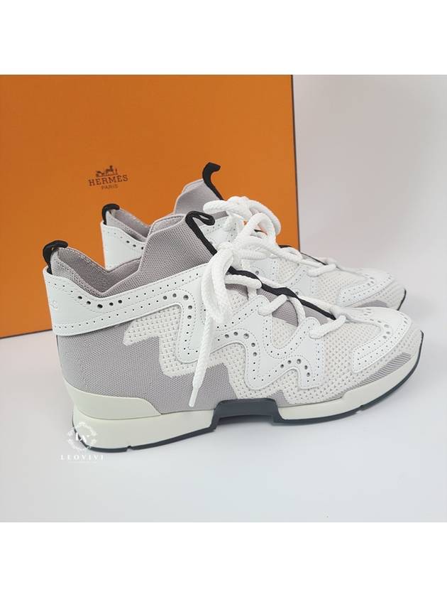 ACTION Action High Top Sneakers Sneakers Gray White 37 H201103Z - HERMES - BALAAN 5