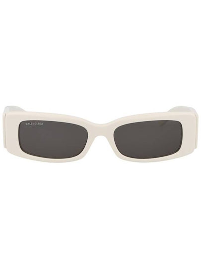 Eyewear Logo Print Rectangular Frame Sunglasses White - BALENCIAGA - BALAAN 2