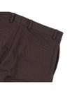 Men's Cotton Straight Pants Coffee - LORO PIANA - BALAAN 8