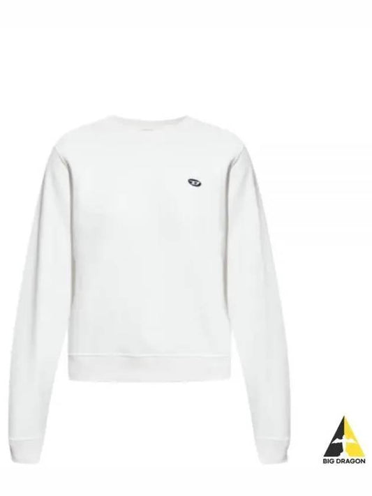 Reggy Doval D Logo Patch Sweatshirt White - DIESEL - BALAAN 2