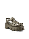 Monolith Rubber Sandals Military Green - PRADA - BALAAN 1