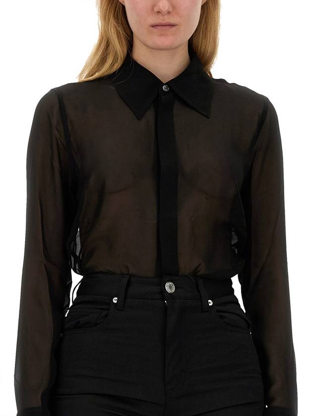 See-through Silk Shirt E24FSH506SE0008 - AMI - BALAAN 5