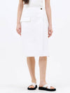 pocket wrap skirt white - JUN BY JUN K - BALAAN 1