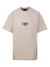 BB Paris Cotton Short Sleeve T-Shirt Beige - BALENCIAGA - BALAAN 2