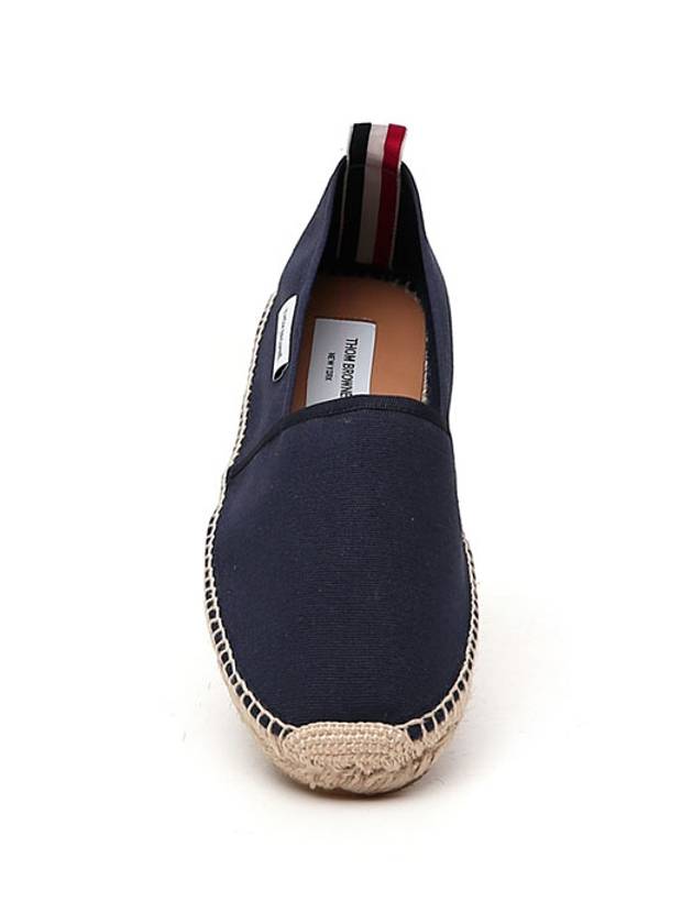 Men's Three-Stripe Tab Espadrille Navy - THOM BROWNE - BALAAN.