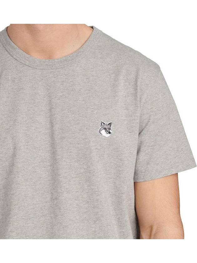 XS size gray fox patch short sleeve GM00118KJ0008 - MAISON KITSUNE - BALAAN 5