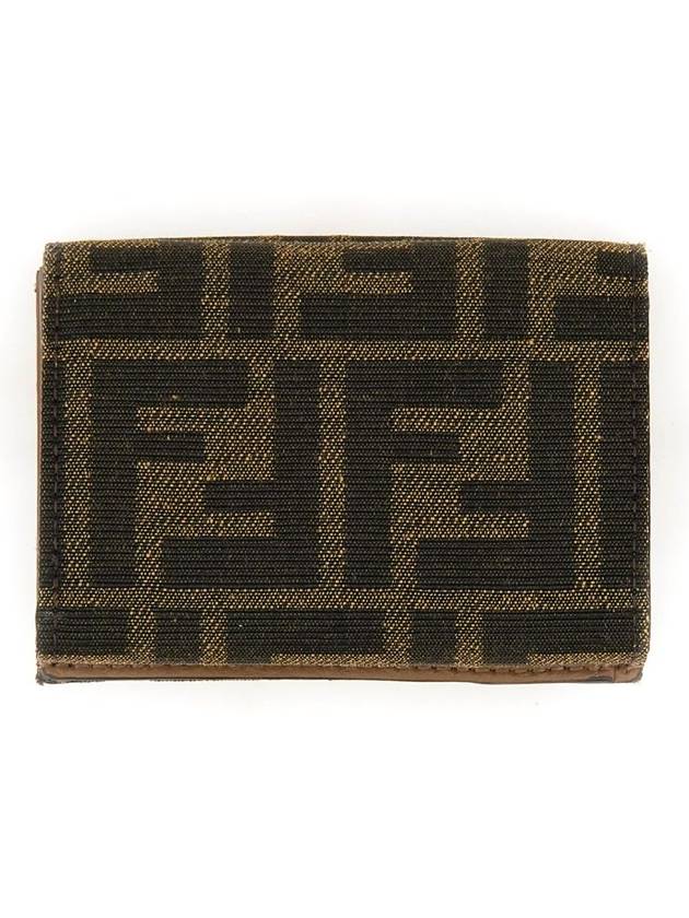 Baguette Micro Tri-fold Half Wallet Brown - FENDI - BALAAN 3