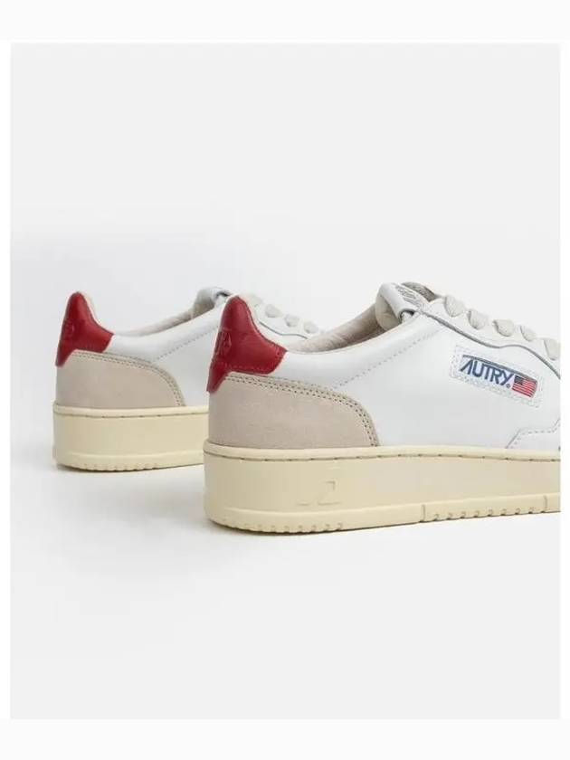 Medalist Low Top Sneakers Red White - AUTRY - BALAAN 5