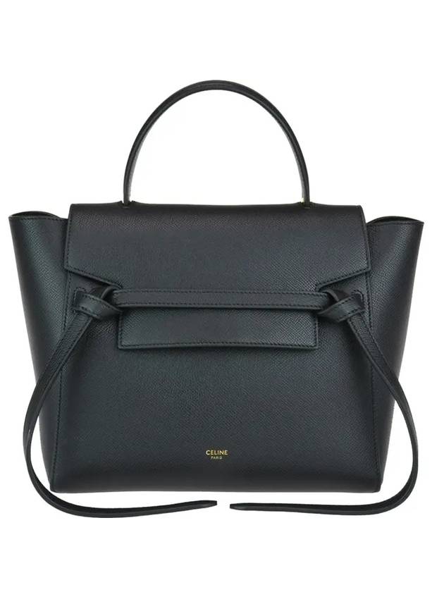 Micro Belt Tote Bag Black - CELINE - BALAAN 1