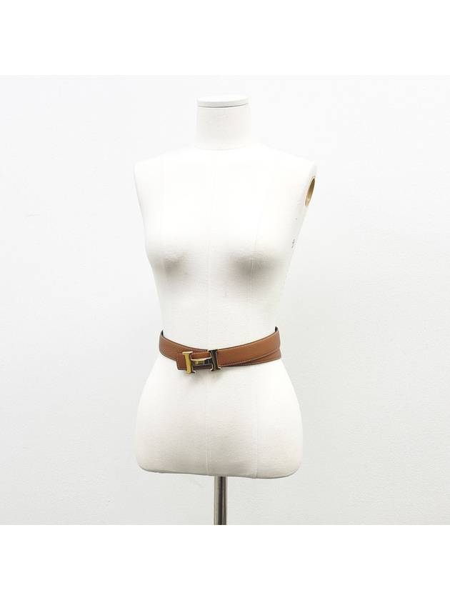 Brown Constance H Belt Courchevel 4VHET43910 - HERMES - BALAAN 10