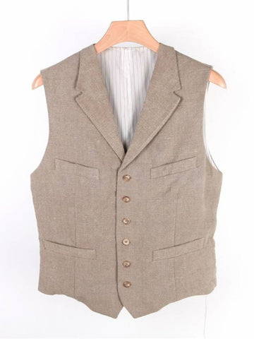 Collar Linen Vest Beige ALE L PEUO EOC A3 - FORTELA - BALAAN 1