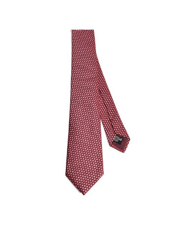 Square Dot Silk Tie Red - EMPORIO ARMANI - BALAAN 1