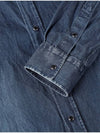 Made In Italy Distressed Washed Denim Shirt F GCSH62 - PANICALE - BALAAN 5