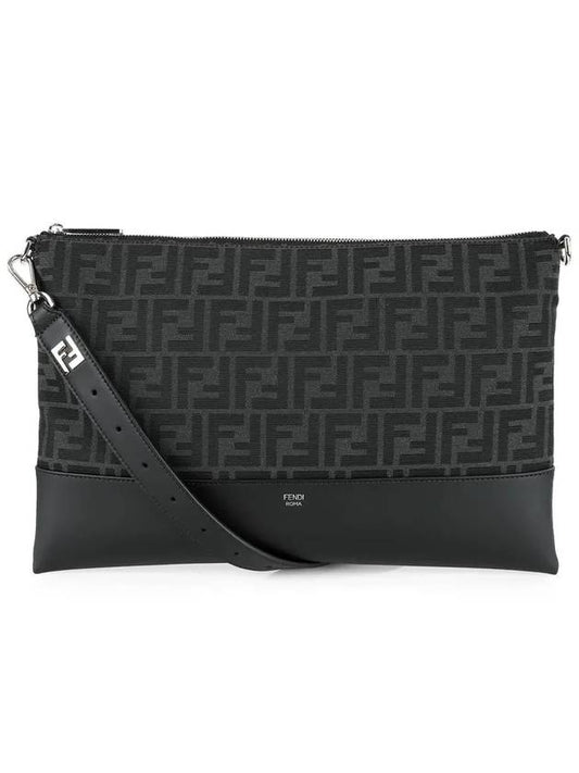 Digonal leather shoulder bag - FENDI - BALAAN 2