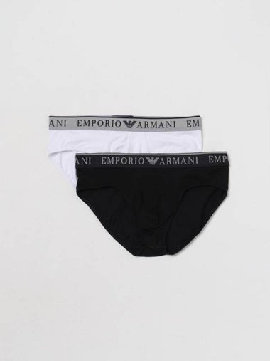 Men's Triangle Cotton Briefs 2 Pack - EMPORIO ARMANI - BALAAN 1