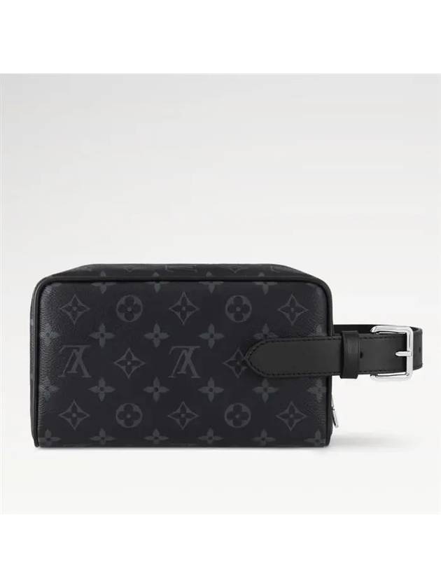 Trousse Toilette Locker Dopp Kit Monogram Eclipse Pouch Bag Black - LOUIS VUITTON - BALAAN 7