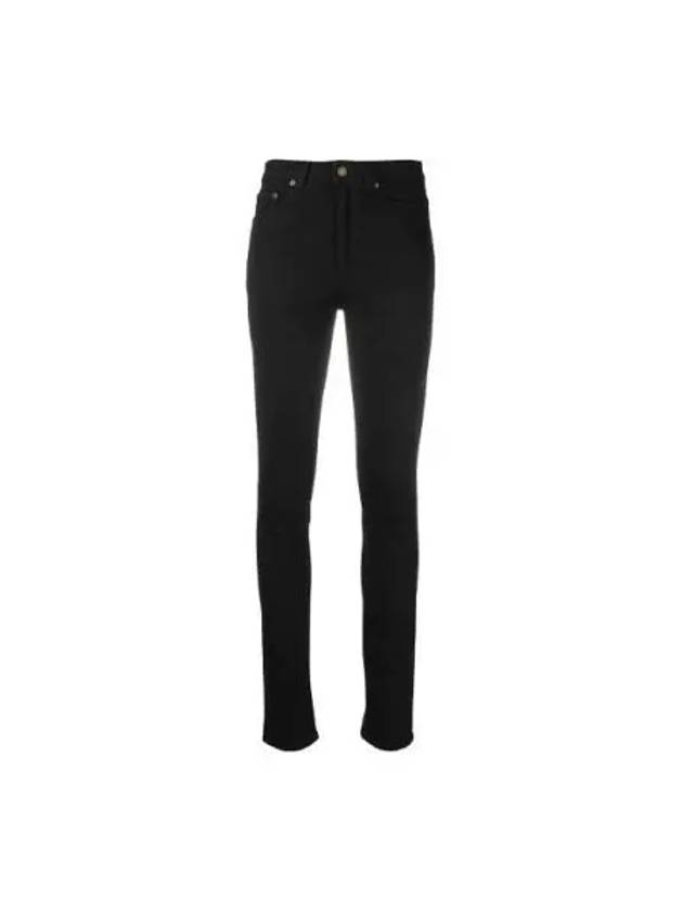 High Rise Denim Skinny Jeans Black - SAINT LAURENT - BALAAN 2