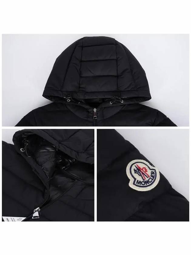 Hede Hooded Short Down Padding Black - MONCLER - BALAAN 6