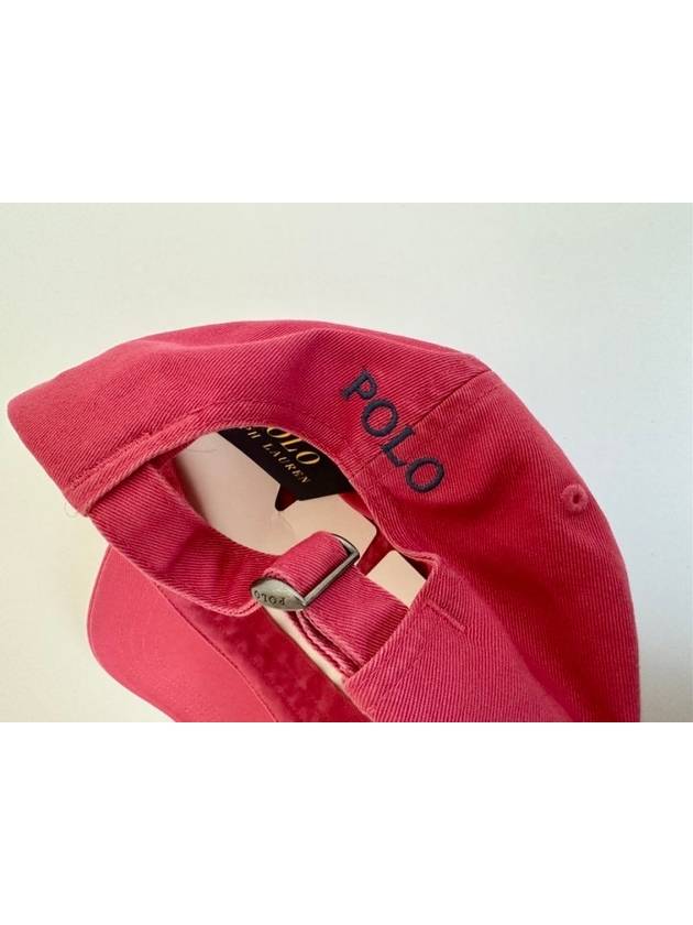 Pony Logo Embroidered Ball Cap Berry - POLO RALPH LAUREN - BALAAN 6