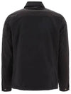 Men's Lens Wappen Two-Pocket Nylon Zip-Up Jacket Black - CP COMPANY - BALAAN 3