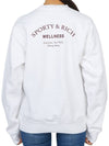 Studio Crew Neck Cotton Sweatshirt White - SPORTY & RICH - BALAAN 5