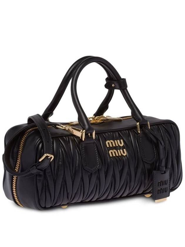 Arcadi Materasse Nappa Leather Top Handle Bag Black - MIU MIU - BALAAN 3