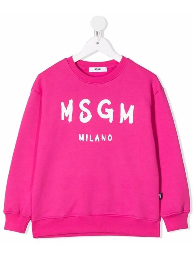 Kids Logo Print Sweatshirt MS027672 044 - MSGM - BALAAN 1